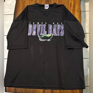 Vintage Tampa Bay Devil Rays Wade Boggs #12 Sport Attack Jersey XL